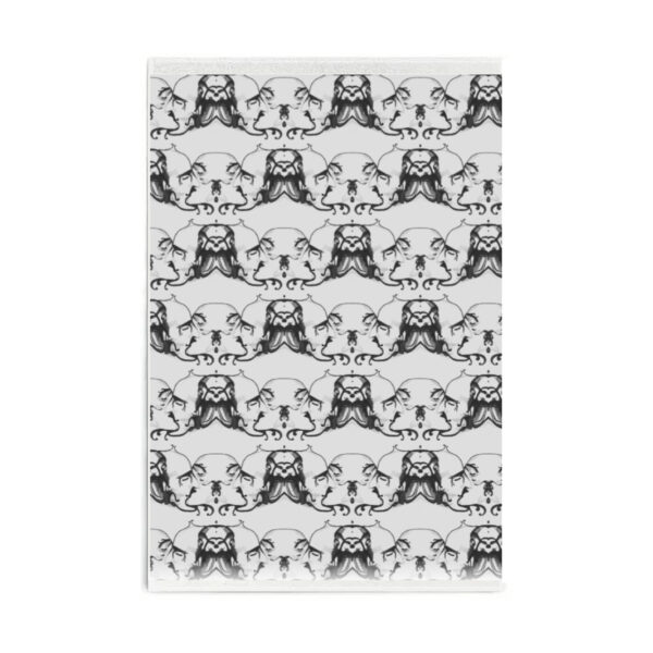 Black Broderie Tea Towel