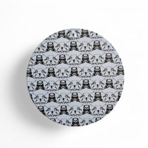 Black Broderie Mirror